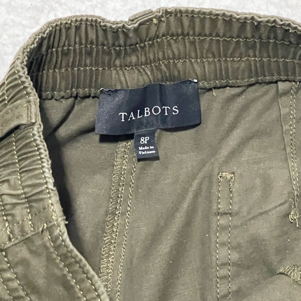 Talbots Olive Cargo Pants - Picture 3 of 9